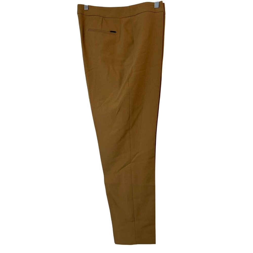 Anne Klein Womens Vicuna Stretch Crop Pants Size 10 Lightweight Slim Fit RD10165